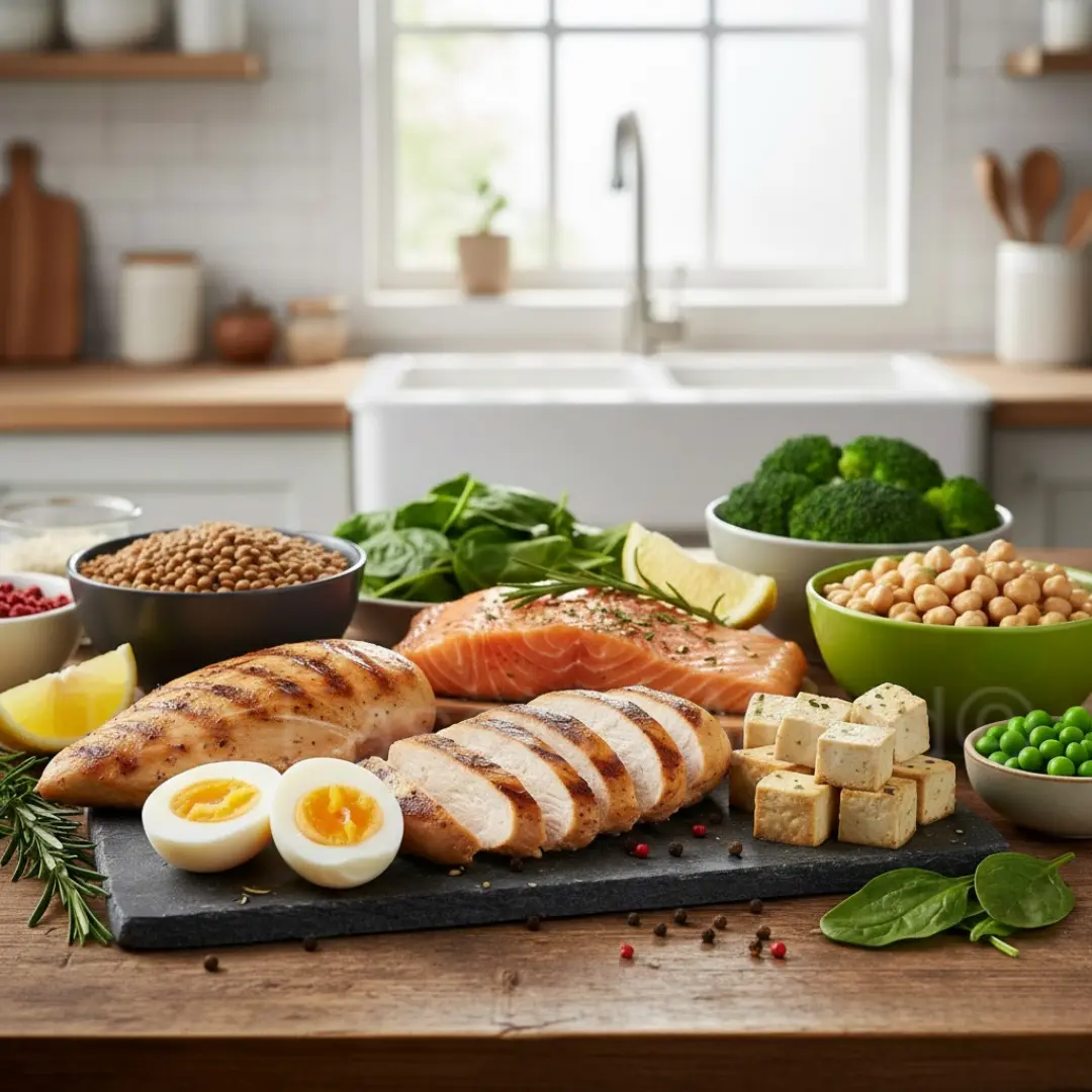 High protein meals keeping the stomach full longer compared to carb heavy foods for weight loss